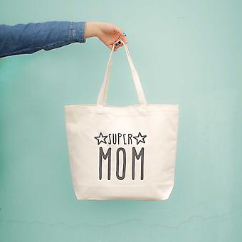 Super Mom Canvas Bag Grocery Bag Diaper bag Mothers Day Baby Shower Gifts