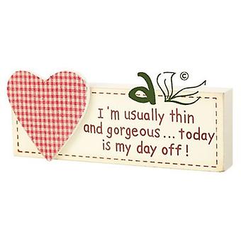Im Usually Thin... Wooden Heart Block