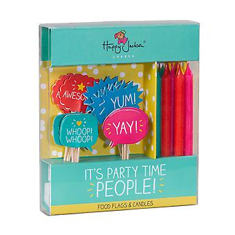 Glücklich Jackson Tortenaufsätze Essen Fahnen & Kerzen Set