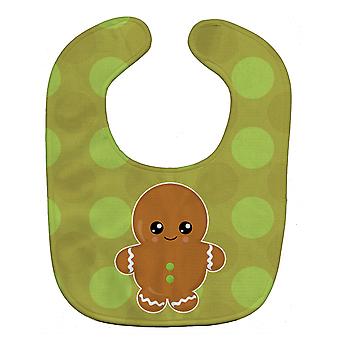 Carolines Schätze BB6816BIB Weihnachten Lebkuchenmann Baby Lätzchen