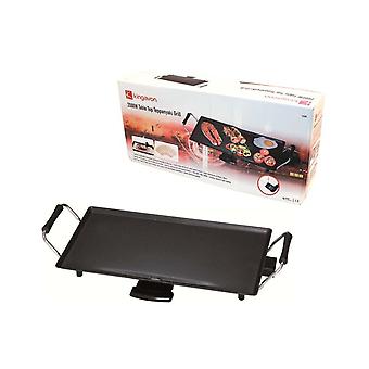 Electric Table Top Non Stick Teppanyaki Grill 2000W For Camping Caravan Outdoor