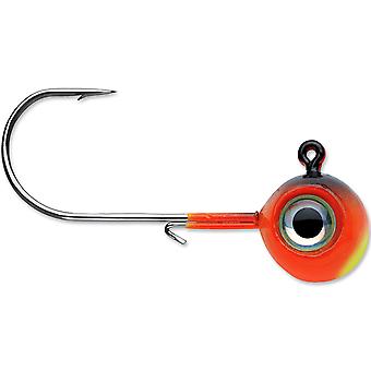 VMC Neon Moon Eye 1/8 Oz. 3D Holographic Jig - 4 Pack - Hot Tiger