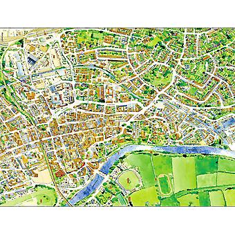 Stadtbilder Stadtplan von Worcester 400 Stück Puzzle 470 x 320 mm (Hpy)