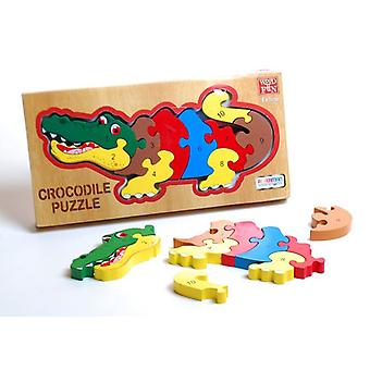 Traditionelle Holz ' n ' Fun-1 bis 10 Krokodil Puzzle